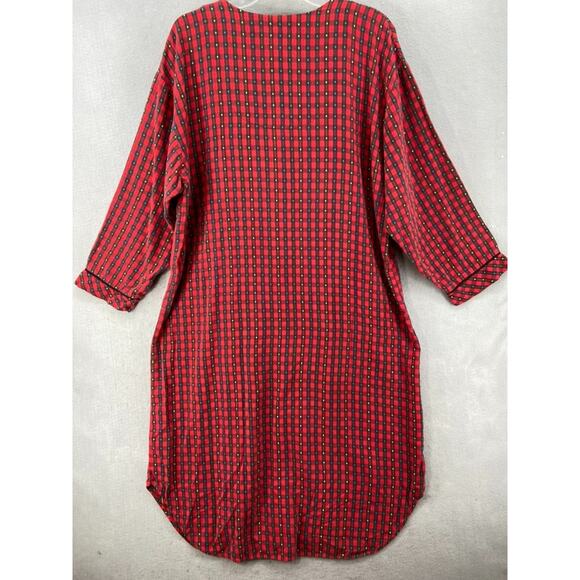 Vintage Lanz Salzburg Eileen West Flannel Nightgown Sz M Buffalo Prairie Cottage - Picture 11 of 13